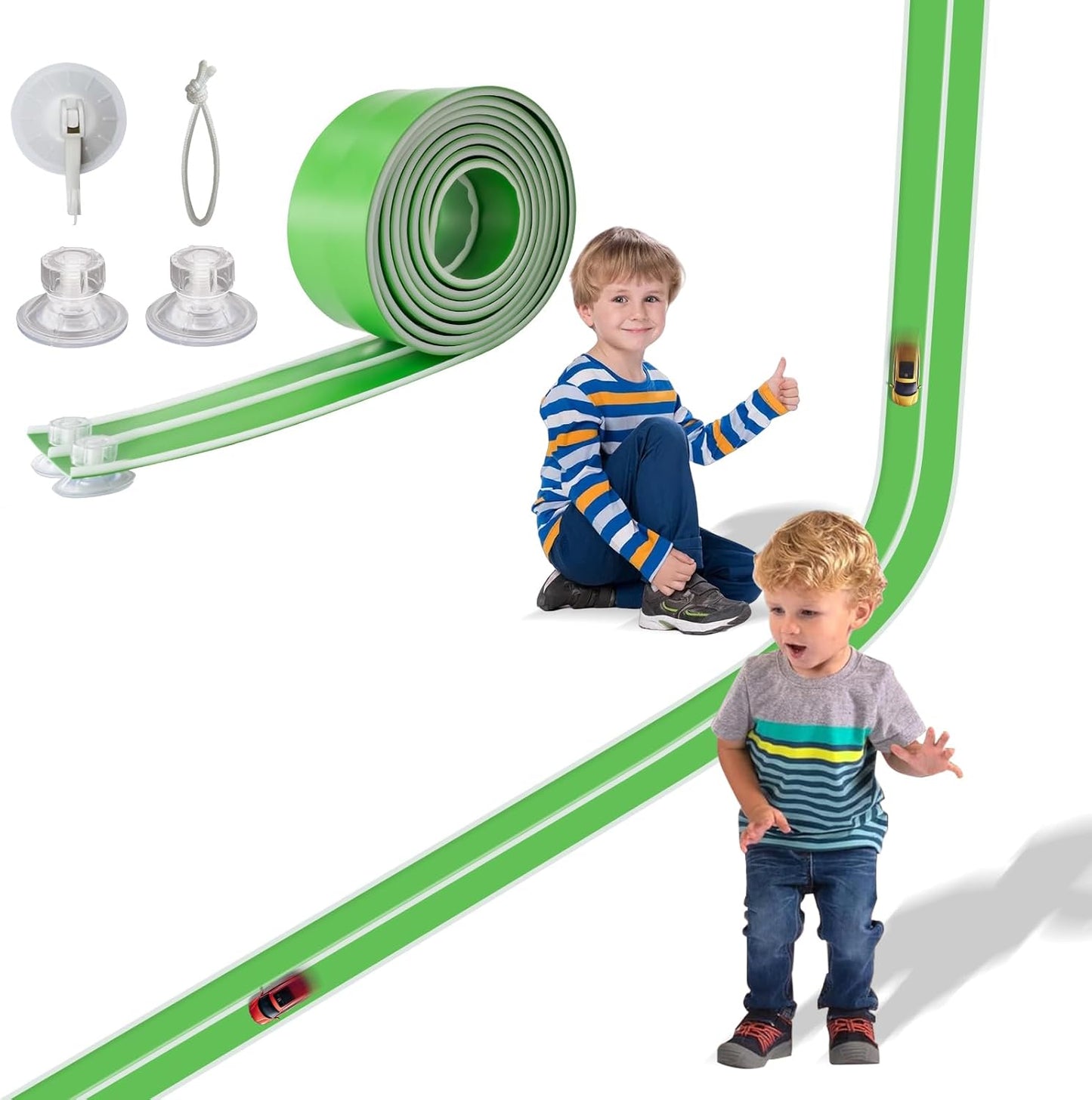 Toy Car Track 15ft Starter Set - The perfect gift for little car lovers