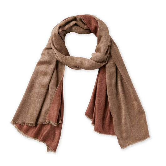 Brown stripes Kashmiri Scarf