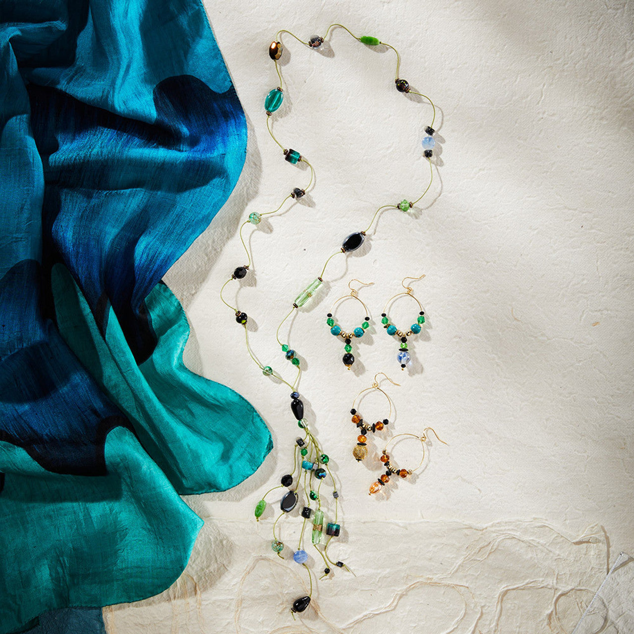 Green Silk Scarf
