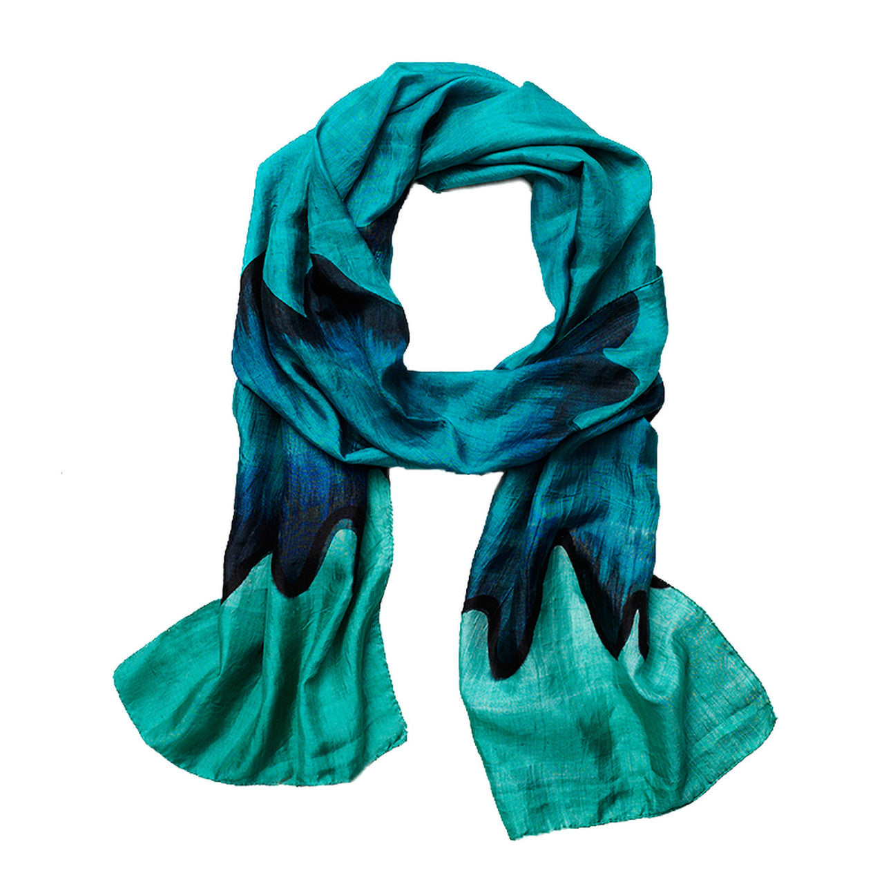 Green Silk Scarf
