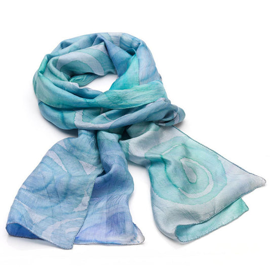 Blue  Silk Scarf