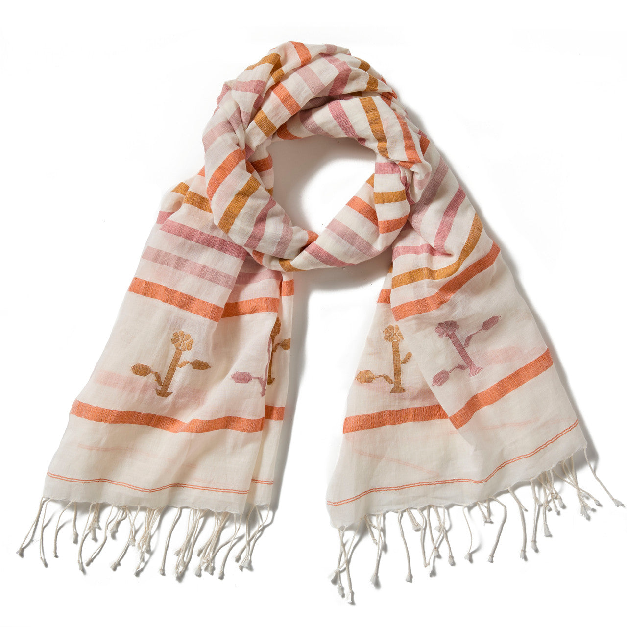 Bouquet Striped Scarf