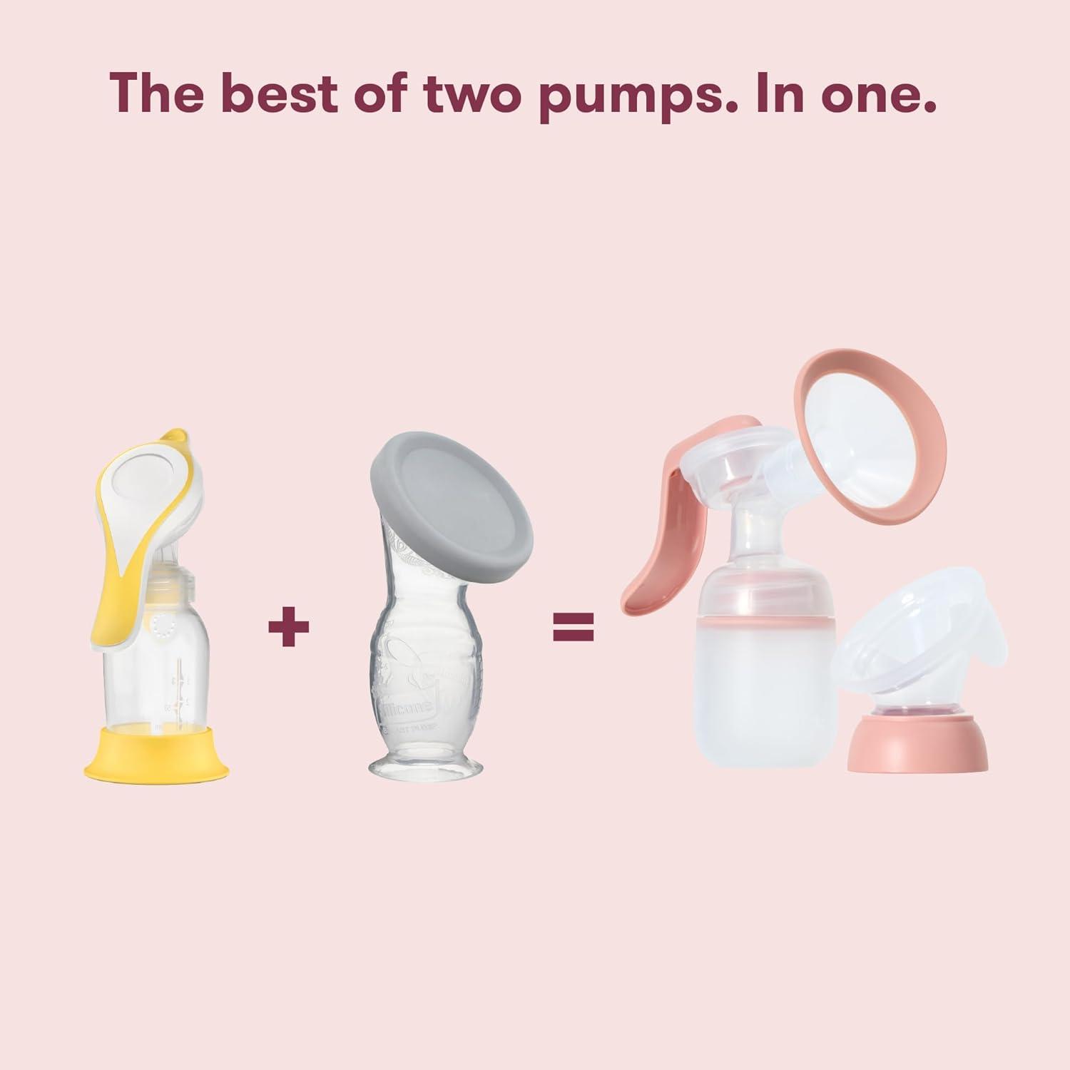 2-in-1 Breast Pump – Manual and Hands-Free Wireless Milk Collector