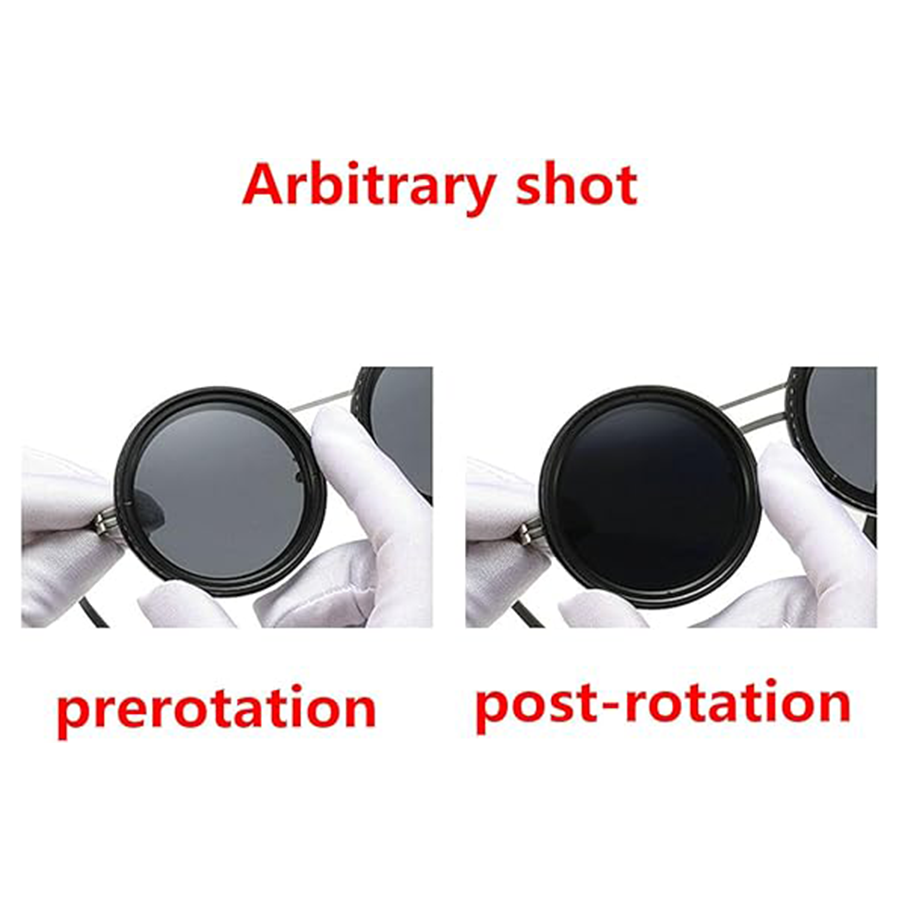 1-9 Adjustable Sunglasses with ND Filter Lenses
