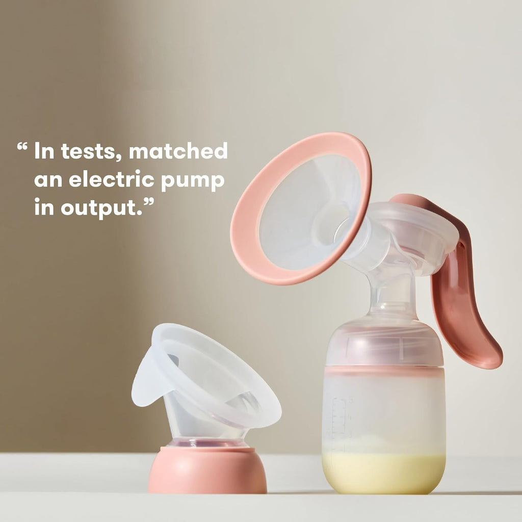 2-in-1 Breast Pump – Manual and Hands-Free Wireless Milk Collector