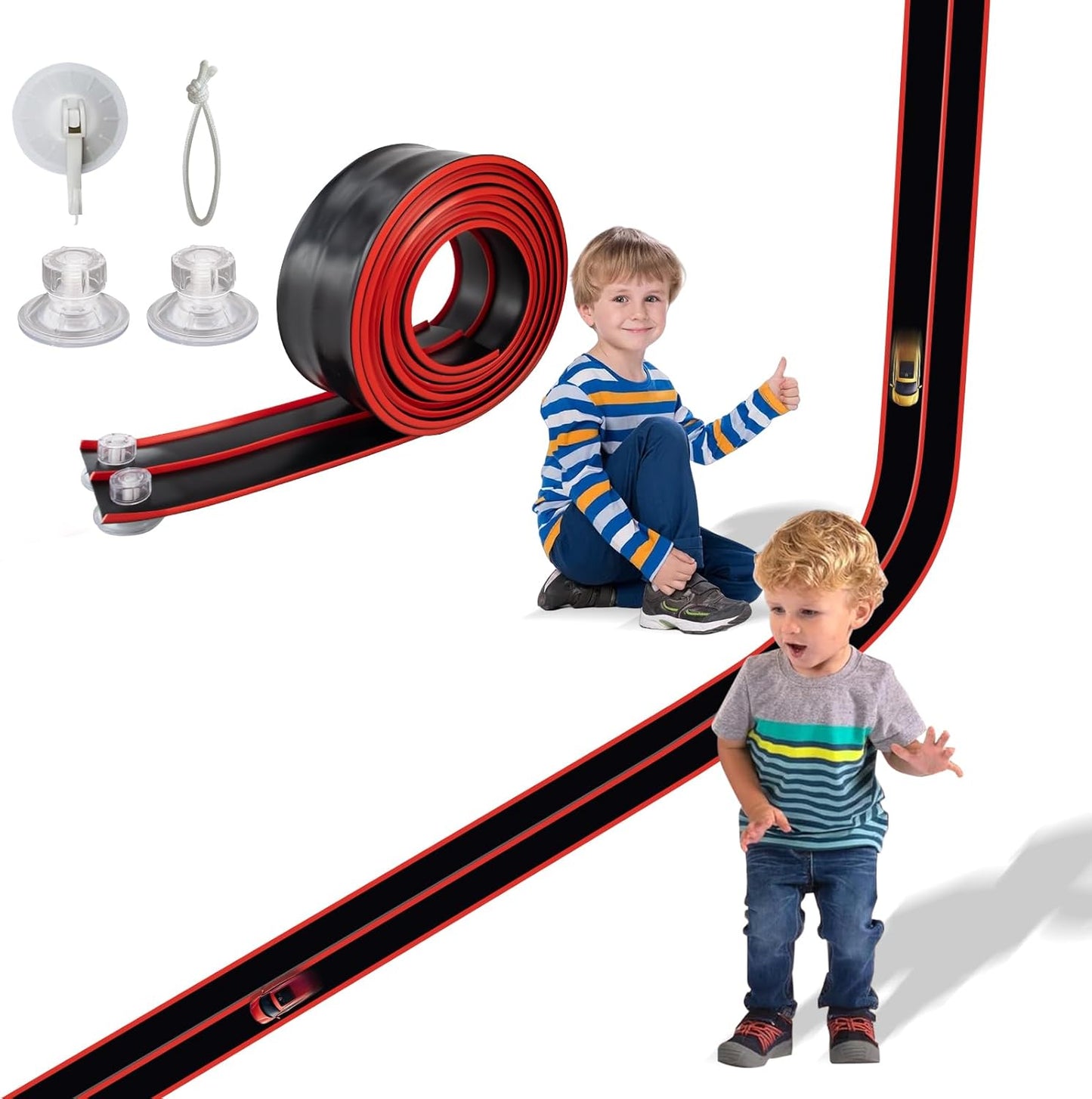 Toy Car Track 15ft Starter Set - The perfect gift for little car lovers