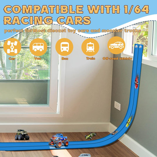 Toy Car Track 15ft Starter Set - The perfect gift for little car lovers