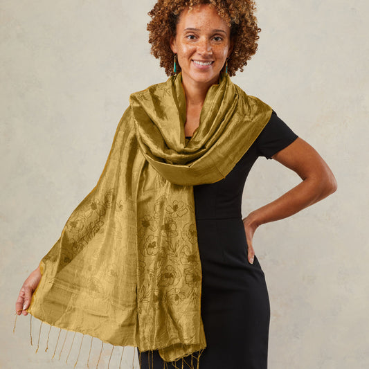Wildflower Silk Scarf