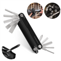10-in-1 folding tool set, including 4 screwdrivers and 6 Allen wrenches